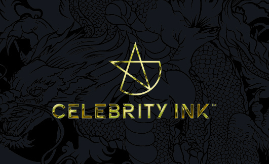 Celebrity Ink business card front