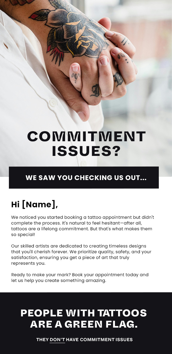 Commitment issues email campaign