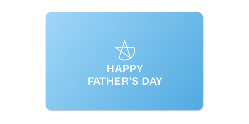 Father's Day gift card