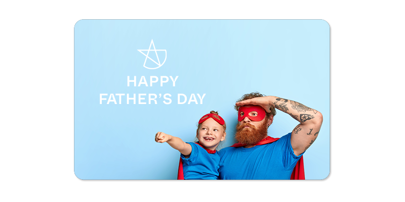 Superhero gift card