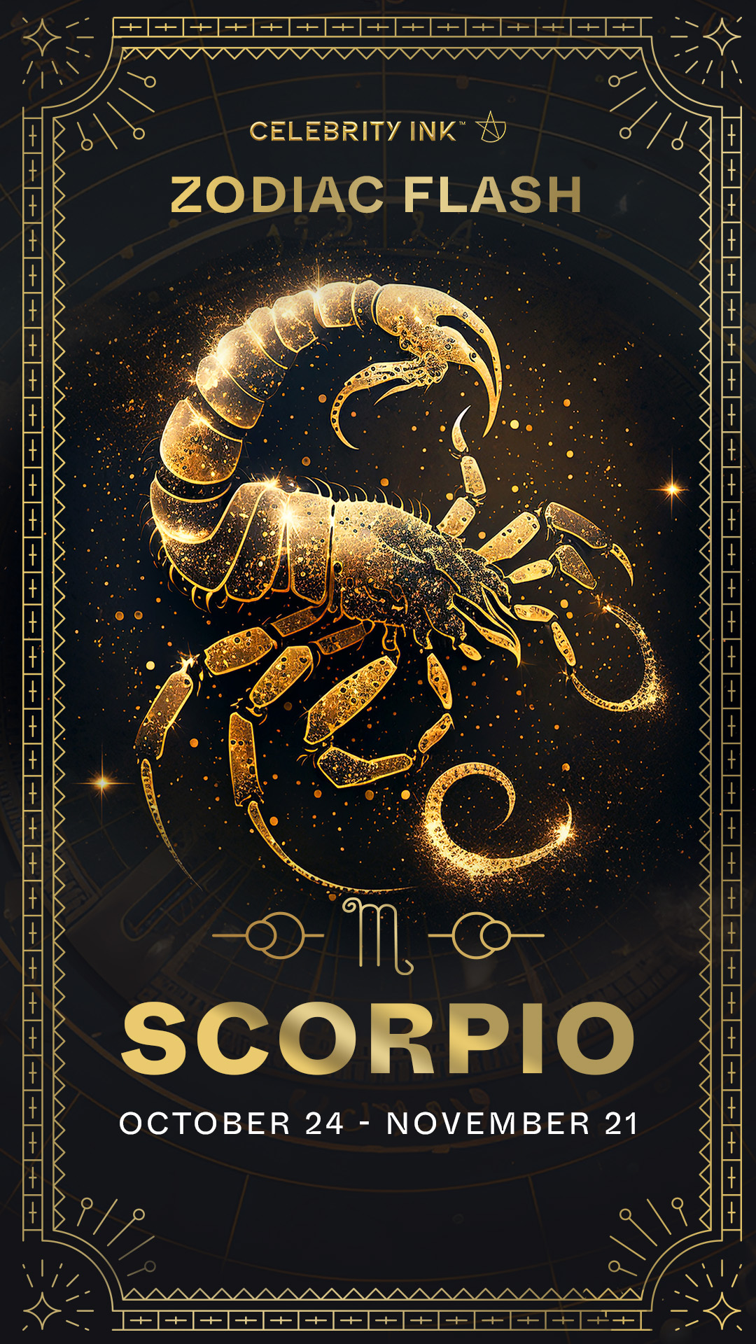 Scorpio Zodiac Flash card
