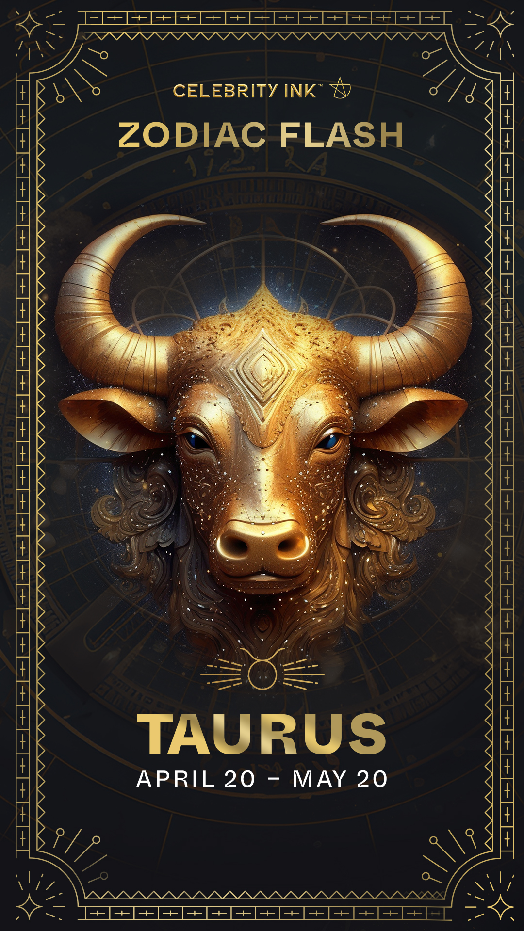 Taurus Zodiac Flash card