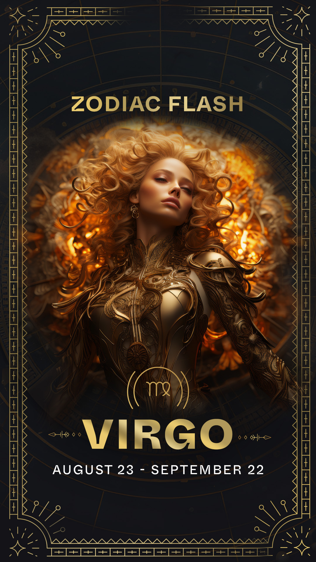 Virgo Zodiac Flash card