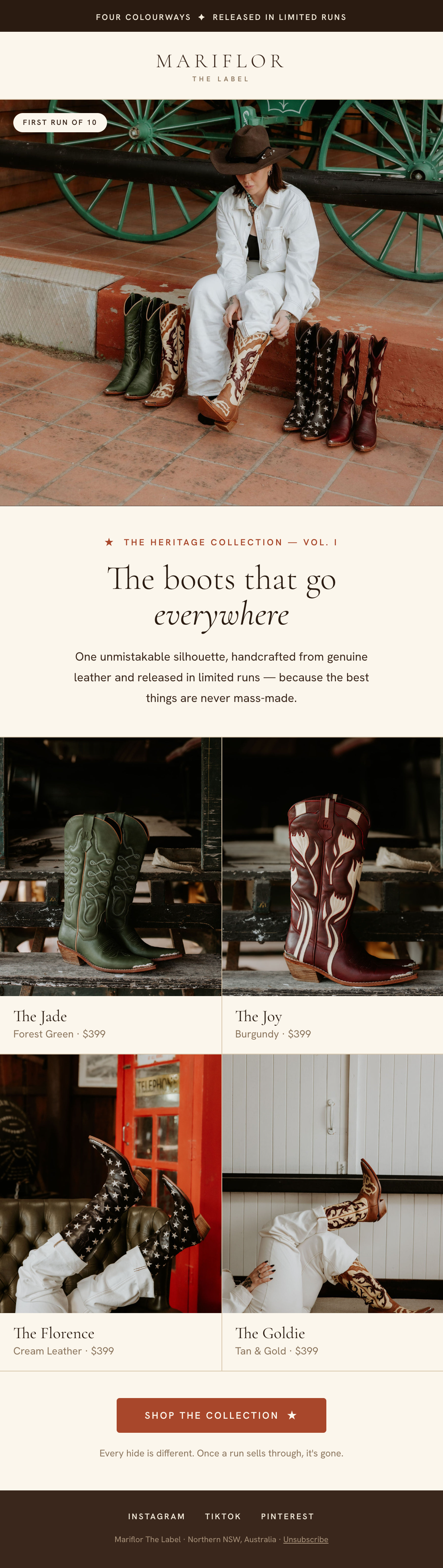 Email 02 — The Heritage Collection