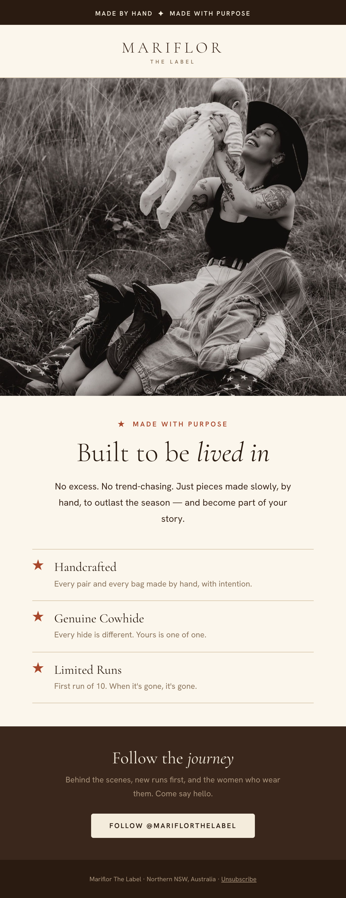 Email 04 — Built to Be Lived In